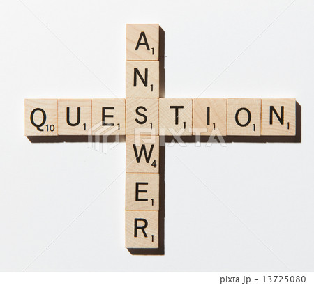 スクラブル文字：Question, Answer 13725080