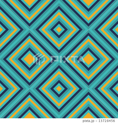 Seamless geometric square pattern in retro style vector 13728456