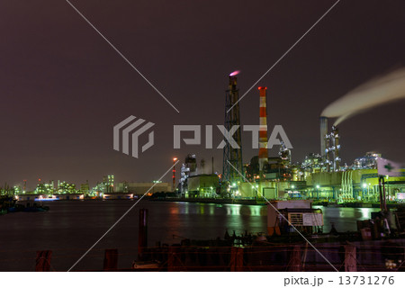 神奈川 川崎 工場の夜景 神奈川 川崎 工場の夜景 13731276