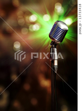 Classic retro microphone Classic retro microphone 13733418