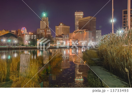 providence Rhode Island from the far side of the waterfront 13733493