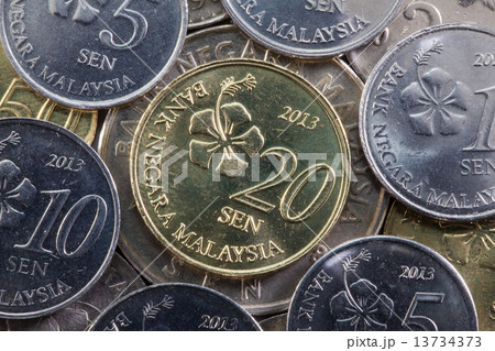 Different money from Malaysia in Asia 13734373