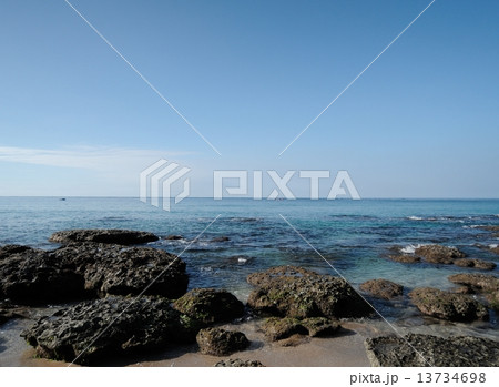 台湾 墾丁国家公園 白沙湾海水浴場 台湾 墾丁国家公園 白沙湾海水浴場 13734698