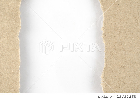 Brown paper on white background 13735289