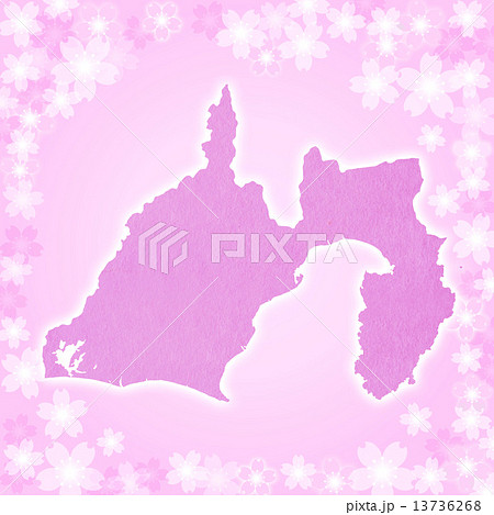 静岡県地図 13736268