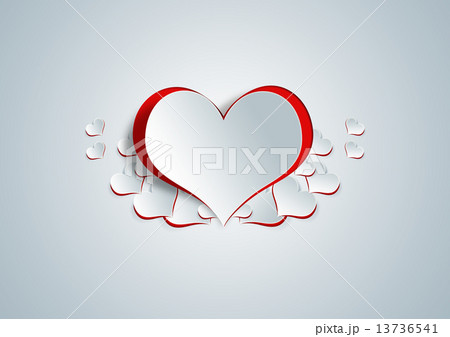 Heart shape on paper craft Heart shape on paper craft 13736541