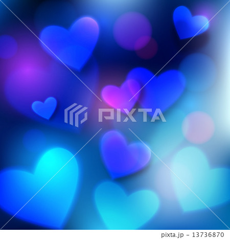 Happy Valentine's day  glow holiday background with shining soft hearts and  blurred bokeh lights wi Happy Valentine's day  glow holiday background with shining soft hearts and  blurred bokeh lights wi 13736870