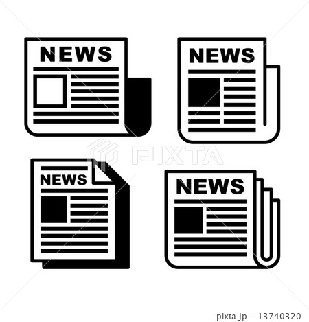 Newspaper Icons Set. 13740320