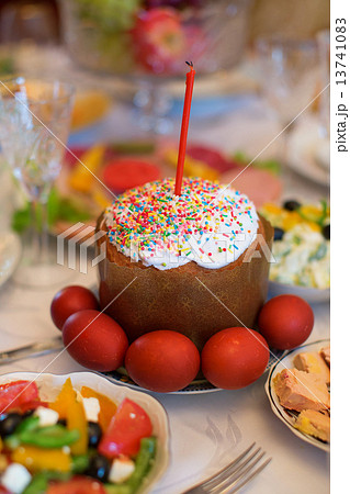 Kulich - kind of traditional Easter bread Kulich - kind of traditional Easter bread 13741083
