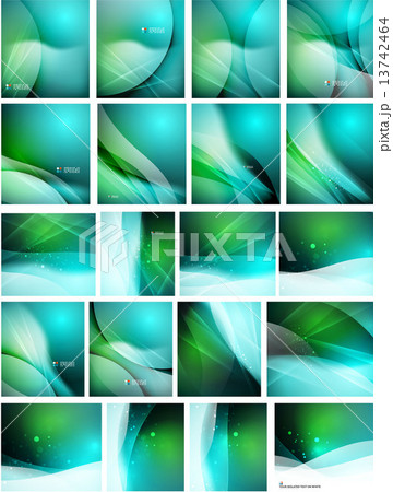 Set of abstract shining backgrounds 13742464