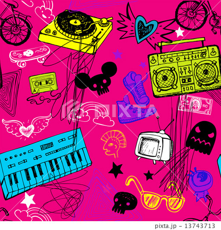 Seamless music background. 13743713