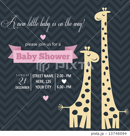 Baby girl invitation for baby shower 13746094