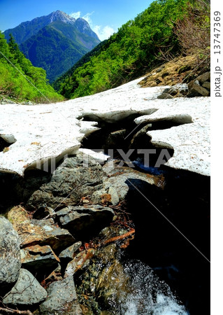 南アルプス・仙丈ヶ岳 藪沢の流れと甲斐駒ヶ岳 南アルプス・仙丈ヶ岳 藪沢の流れと甲斐駒ヶ岳 13747369
