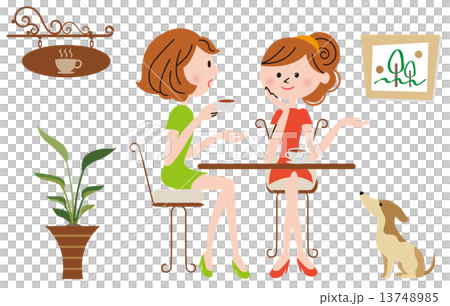 Cafe chatting 13748985