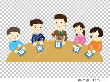 Tablet learning elementary school student 13751180