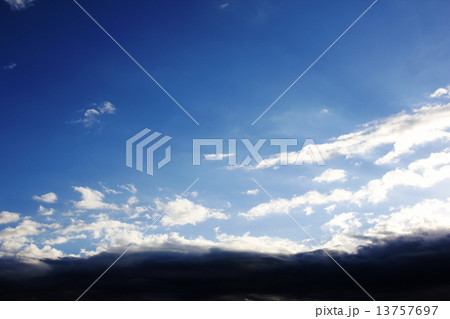 自然　空　雲　影 13757697