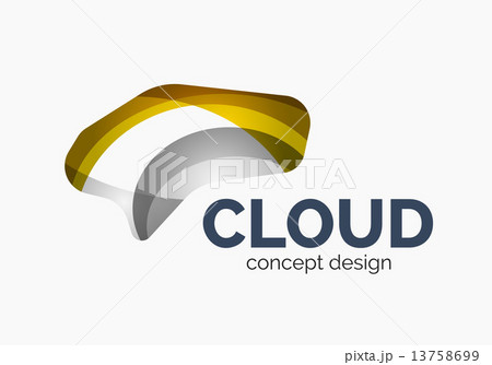 Modern cloud logo Modern cloud logo 13758699