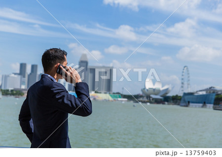 Business man on phone 13759403