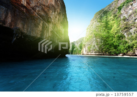 bay at Phi phi island in Thailand 13759557