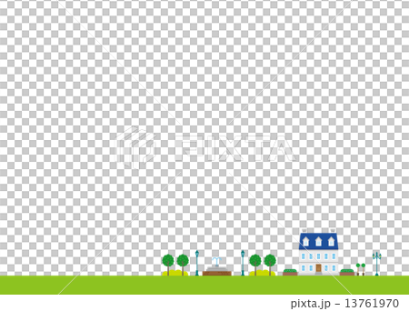 家庭公園噴泉景觀住房 13761970