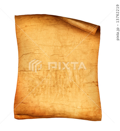 Old vintage scroll isolated on white background 13762219