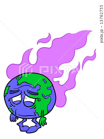 Planet Earth with fumes 13762755