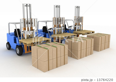 Three loaders without cargo Three loaders without cargo 13764220