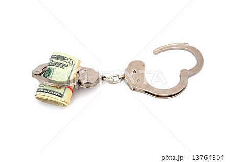 handcuffs and dollars 13764304