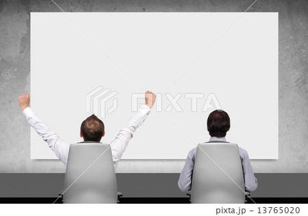 two businessman in boardroom two businessman in boardroom 13765020