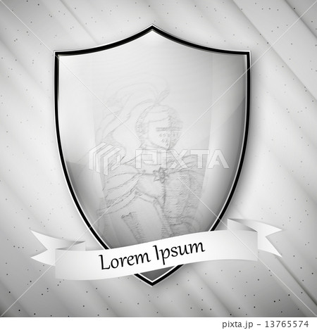 Knight image. Metal shield on dirty gray background. Vector format Knight image. Metal shield on dirty gray background. Vector format 13765574
