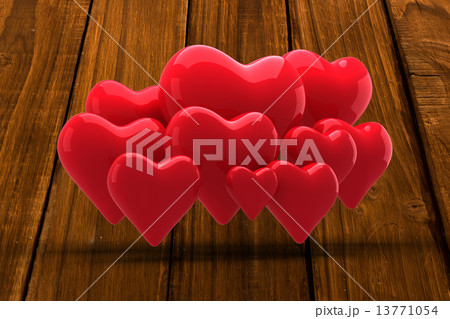 Composite image of love hearts 13771054