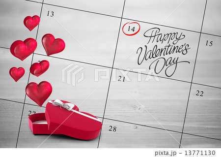 Composite image of red circle 13771130