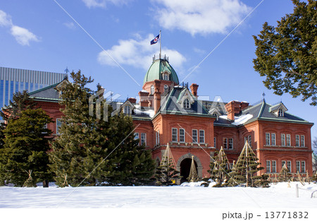 冬の北海道庁旧本庁舎、赤レンガ 冬の北海道庁旧本庁舎、赤レンガ 13771832