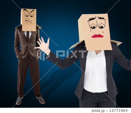 Composite image of anonymous businesswoman with her hands up Composite image of anonymous businesswoman with her hands up 13771964