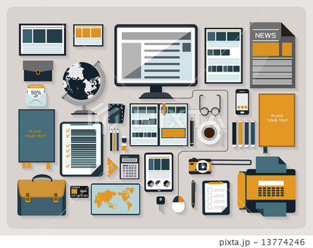 事務処理 ペーパーワーク 紙細工のイラスト素材 事務処理 ペーパーワーク 紙細工のイラスト素材