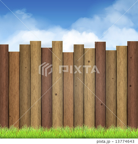 フェンス 垣根 柵のイラスト素材