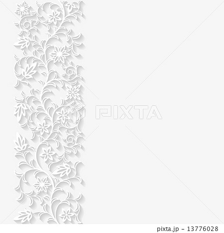 Abstract paper floral background. Vector illustration 13776028