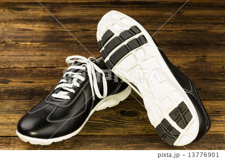 black leather man's shoe black leather man's shoe 13776901