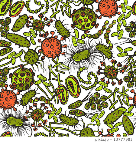 Bacteria And Virus Seamless 13777983