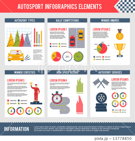 Auto Sport Infographics 13778850