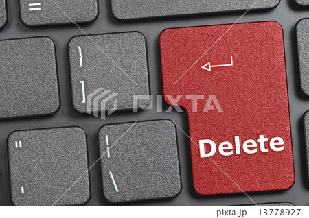 Delete key on keyboard 13778927