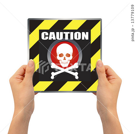 危険なボタンを押す手 13779109