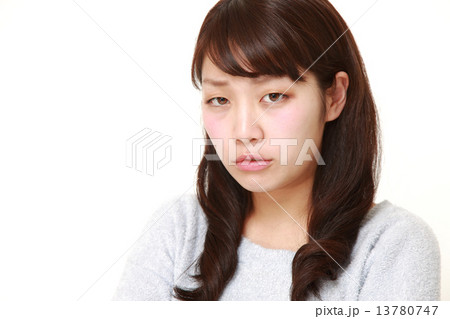 苛々する女性 苛々する女性 13780747