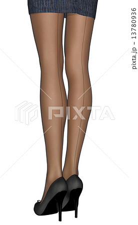 すらりとした美しい女性の脚 13780936