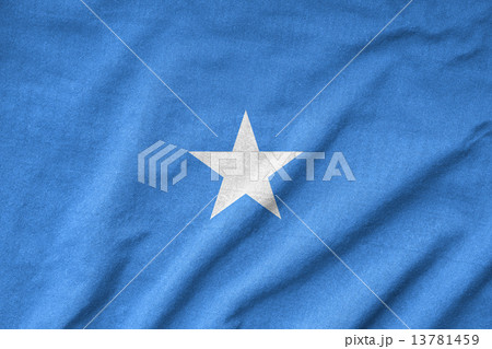 Ruffled Somalia Flag 13781459