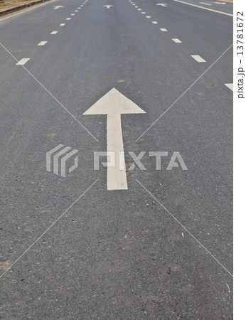 Street, road, arrow direction Street, road, arrow direction 13781672