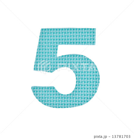 Numeric toy piece isolated on white background 13781703