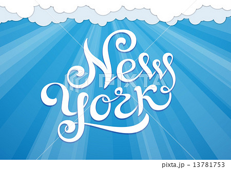 New York hand lettering 13781753