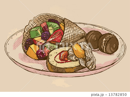Sweets - An Hand drawn Illustration Sweets - An Hand drawn Illustration 13782850