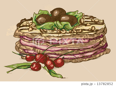 Sweets - An Hand drawn Illustration Sweets - An Hand drawn Illustration 13782852